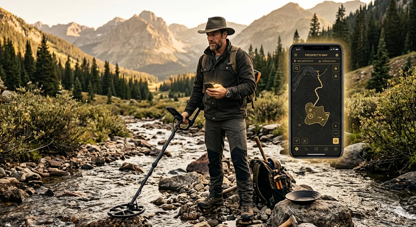 Digging Smarter - Modern prospector with detector and technology