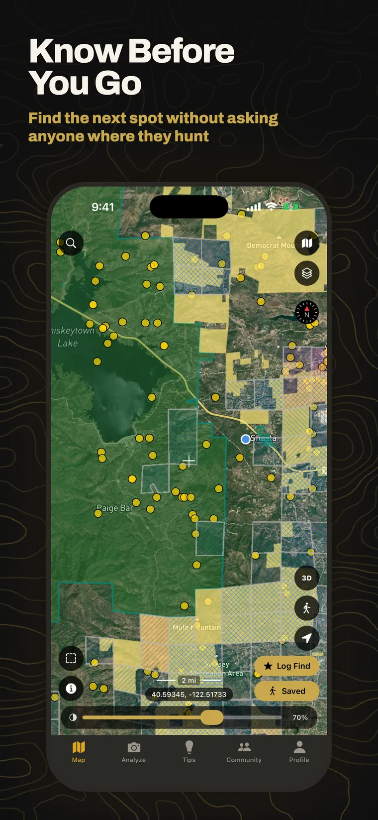 Know before you go: map with mining claims, public land, and historic mine points
